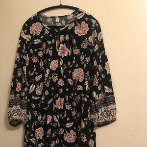 Floral-Print Fit & Flair Dress